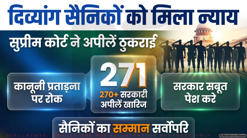 सुप्रीम कोर्ट ने खारिज कीं केंद्र की 271 अपीलें; साबित करने का भार अब सरकार पर : Armed Forces Disability Pension Alert