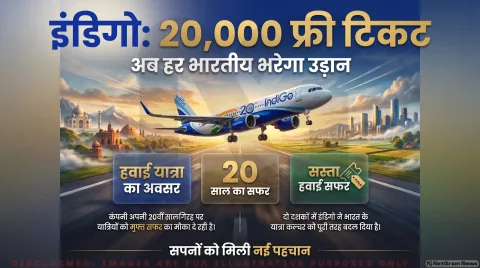 IndiGo 20th Anniversary: 20,000 टिकटें मुफ्त; तुरंत पढ़ें रजिस्ट्रेशन व क्लेम करने का 4-स्टेप प्रोसेस
