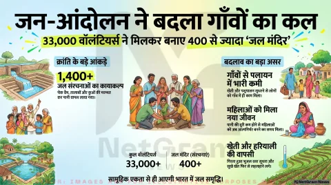 33,000 वॉलंटियर्स और 400 से ज़्यादा ‘जल मंदिर’: कैसे लोगों ने खुद लौटाया पानी और बदल दी सैकड़ों गाँवों की तस्वीर