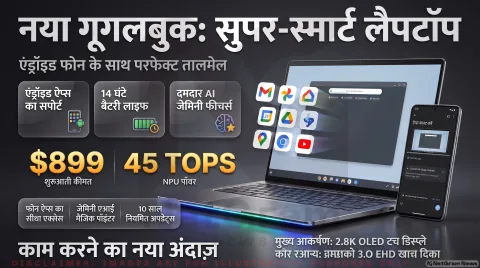 4 अक्टूबर से शुरू होगी बिक्री; $899 की शुरुआती कीमत में जानिए स्पेसिफिकेशन्स और फ्री ऑफर्स : Googlebook Pre-Order Alert 2026