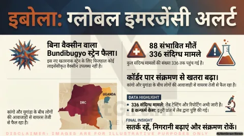 कांगो और युगांडा में इबोला का नया खतरा: WHO ने घोषित किया वैश्विक स्वास्थ्य आपातकाल