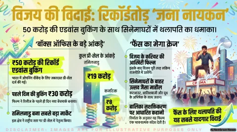 Jana Nayakan Box Office Day 1: एडवांस बुकिंग में तोड़े रिकॉर्ड्स, जानिए पहले दिन कितना कमा सकती है विजय की फिल्म