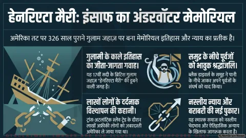 326 साल पुराने गुलाम जहाज़ “हेनरिएटा मैरी” की साइट पर बना अंडरवॉटर मेमोरियल, इतिहास और इंसाफ की नई पुकार