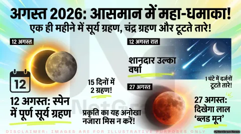 इस अगस्त आसमान में दिखेंगे दो ग्रहण और टूटते तारे, जानिए कब और कैसे देखें यह खास नजारा