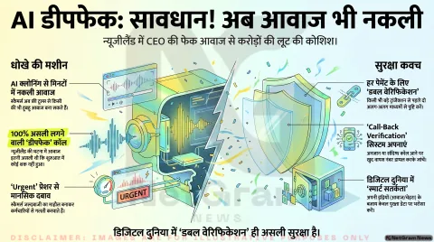 AI डीपफेक और वॉयस फ्रॉड का खतरनाक सच: न्यूजीलैंड की घटना ने दुनिया को दी बड़ी चेतावनी