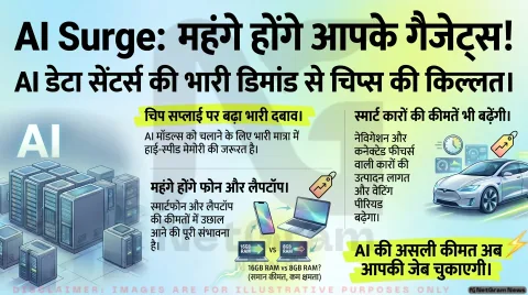 AI की बढ़ती मांग ने मेमोरी चिप बाजार को बदला, अब मोबाइल, लैपटॉप और कारें क्यों हो सकती हैं महंगी?