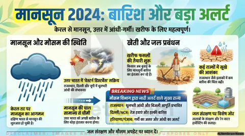मानसून का इंतजार, कई राज्यों में बारिश-आंधी का अलर्ट, कुछ इलाकों में सूखे की चिंता
