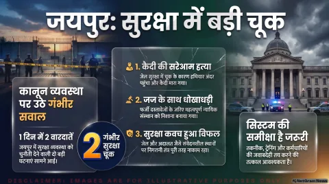 Jaipur Crime Security Alert: कैदी की हत्या और जज से ठगी; तुरंत पढ़ें पुलिस जांच और सुरक्षा के नए नियम