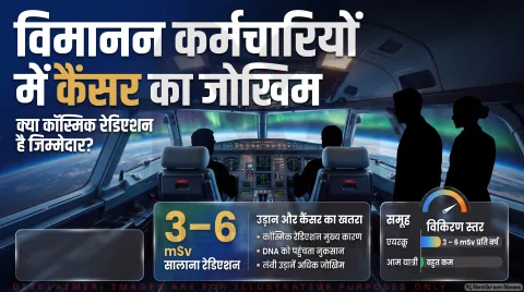 Aviation Health Alert: एयरक्रू में कॉस्मिक रेडिएशन और कैंसर का जोखिम; तुरंत पढ़ें 21,000 कर्मियों पर हुई रिसर्च