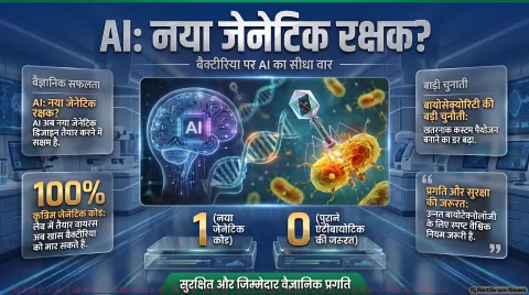 AI Genetic Code Alert: लैब में बने बैक्टीरिया रोधी वायरस; तुरंत पढ़ें बायोसेक्योरिटी और इलाज की नई रिपोर्ट