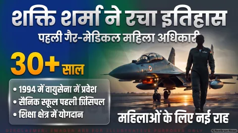शक्ति शर्मा बनीं पहली गैर-मेडिकल महिला एयर वाइस मार्शल; तुरंत पढ़ें रक्षा मंत्रालय का नया मील का पत्थर : IAF Leadership Alert