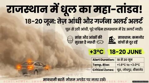 धूल का कहर: चूरू से उठी आंधी, पूरे पश्चिम राजस्थान को सतर्क मोड पर ले गई