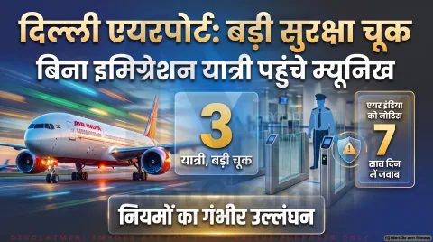दिल्ली एयरपोर्ट पर बिना इमिग्रेशन जांच म्यूनिख पहुंचे यात्री; नागरिक उड्डयन मंत्रालय ने एयर इंडिया से मांगा 7 दिन में जवाब : Aviation Security Lapse Alert