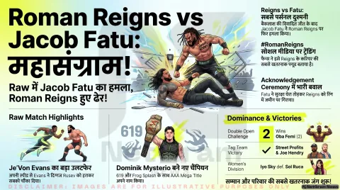 WWE Raw में Roman Reigns का बड़ा ऐलान, Acknowledgement Ceremony के दौरान Jacob Fatu ने फिर किया हमला