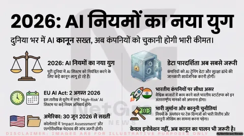 2026 में सख्त हो रहे AI नियम, कंपनियों पर बढ़ा दबाव; EU और अमेरिका में नई कानूनी चुनौतियां