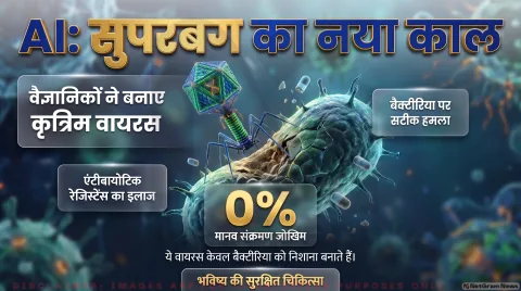 अगर आप भी मानते हैं कि AI केवल फोटो और टेक्स्ट बनाता है, तो थोड़ा ठहरिए! तुरंत जानें लैब में डिजाइन किए गए फेजेस (Phages) का  सच