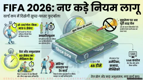 फीफा ने 2026 वर्ल्ड कप के नए नियम जारी किए, वुवुज़ेला पर पूरी तरह प्रतिबंध