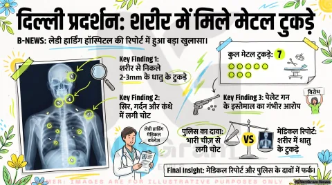 Delhi Protest Pellet Gun Controversy Alert: घायल युवक के शरीर से निकले धातु के टुकड़े; तुरंत पढ़ें मेडिकल रिपोर्ट की पूरी इनसाइड स्टोरी