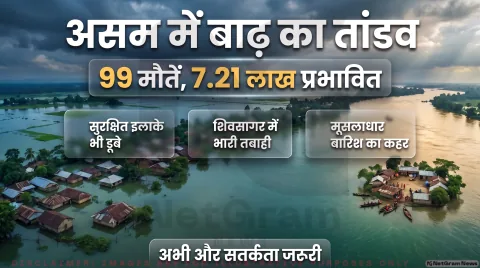 Assam Flood Crisis Live Updates: 99 मौतें, 7.21 लाख प्रभावित; तुरंत पढ़ें शिवसागर और जोरहाट की ग्राउंड रिपोर्ट